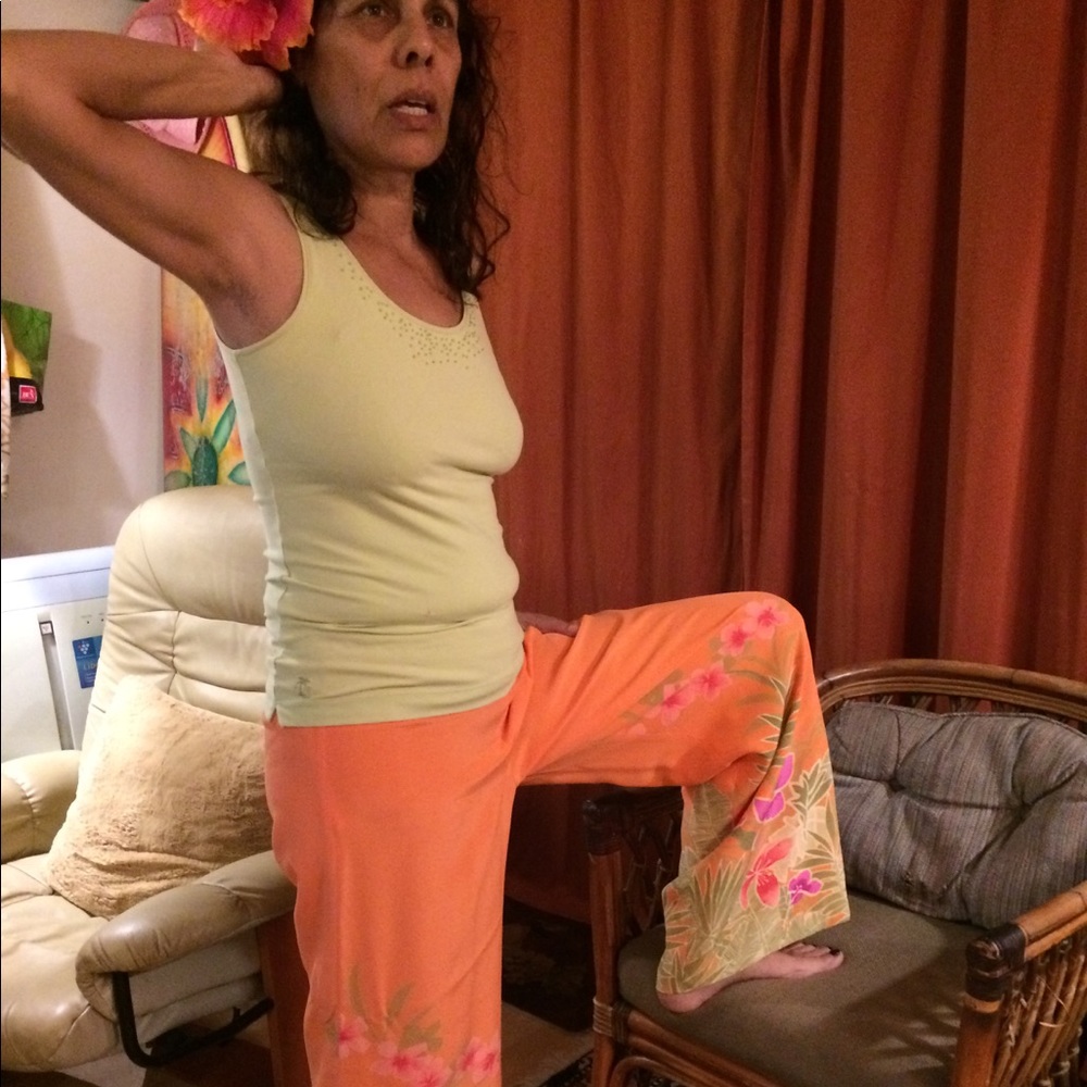 Pant in 100% silk